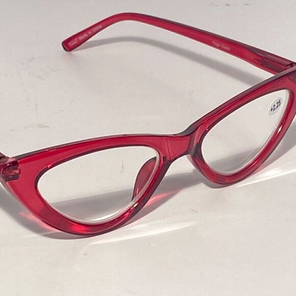1341 Emma Cateye Reading Glasses 2.25 Red Readers NWT main image 7